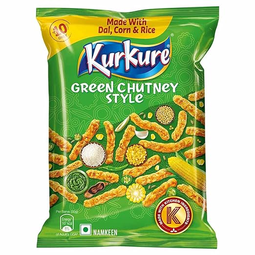 Kurkure Green Chutney Rajasthani Style, 36g/47g (weight may vary)