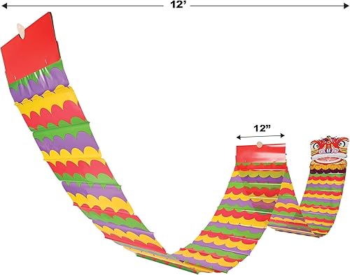 Miniatura 3 de Beistle 2 piezas de decoraciones de dragón de año nuevo chino, decoración de fiesta temática asiática