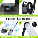 Spopal Camping Shower, Portable [Waterproof] Camping Shower Set Electric Shower Pump Rechargeable 6000mAh with Smart Display and 4 Modes Shower Head for Outdoor Camping - 5