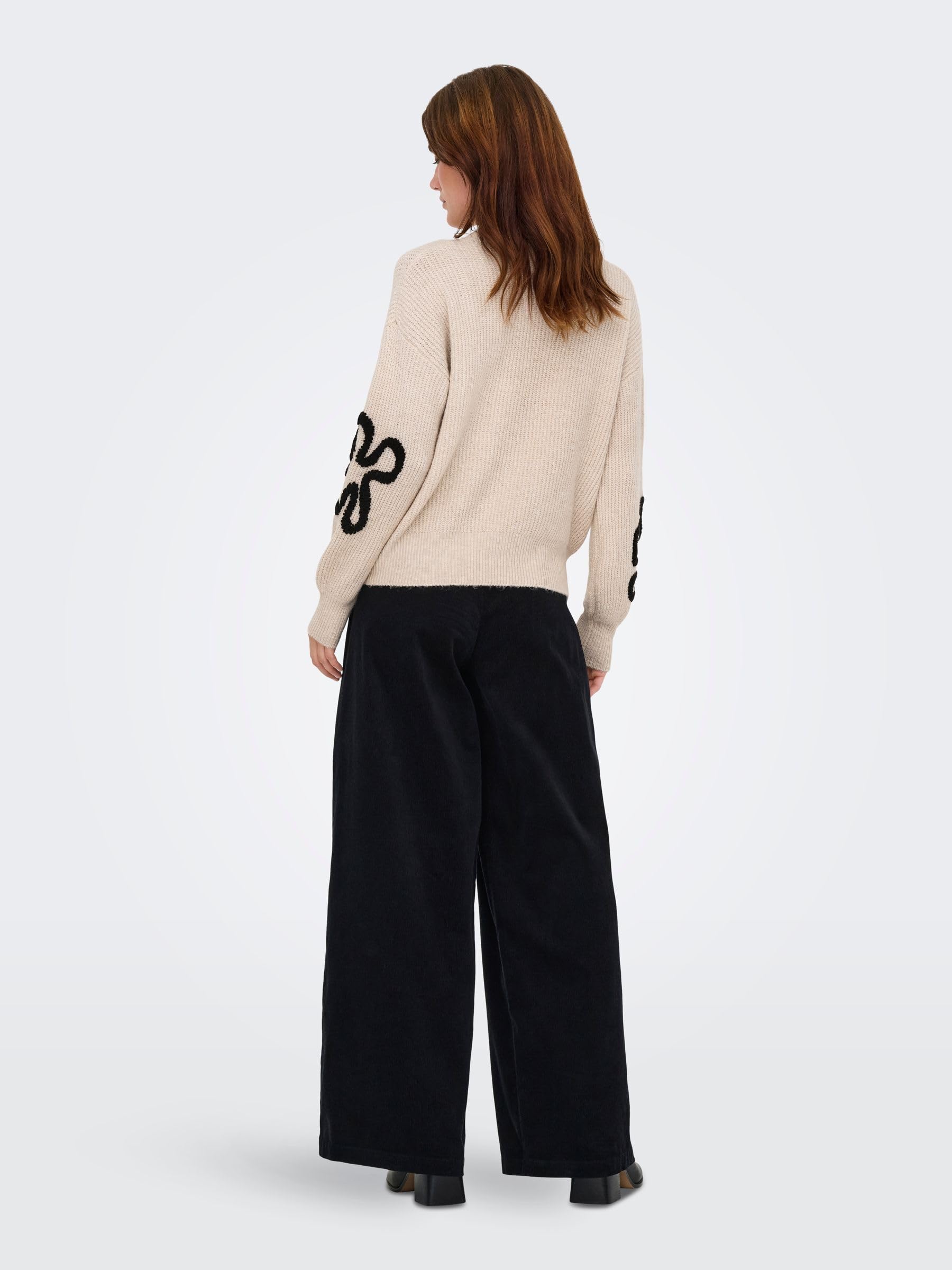 ONLY Onldaisy LS Stitch O-Neck Knt Onldaisy LS Stitch O-Neck Knt Mujer (Pack de 1)