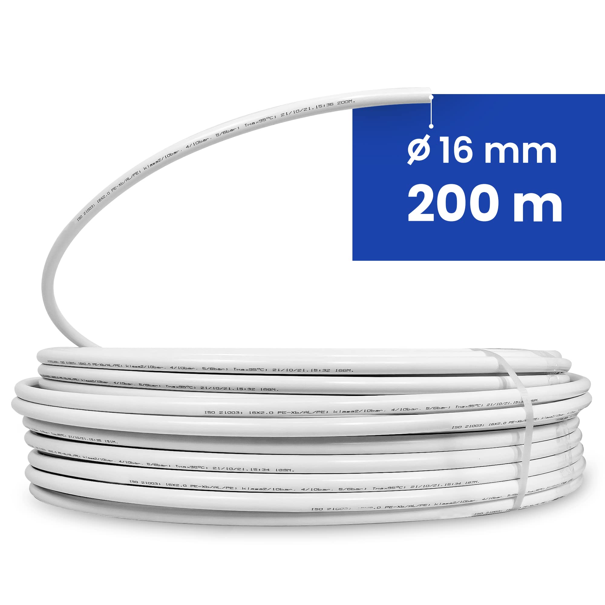 Heizrohr PE-RT 16x2mm 600m 5-Schicht Für