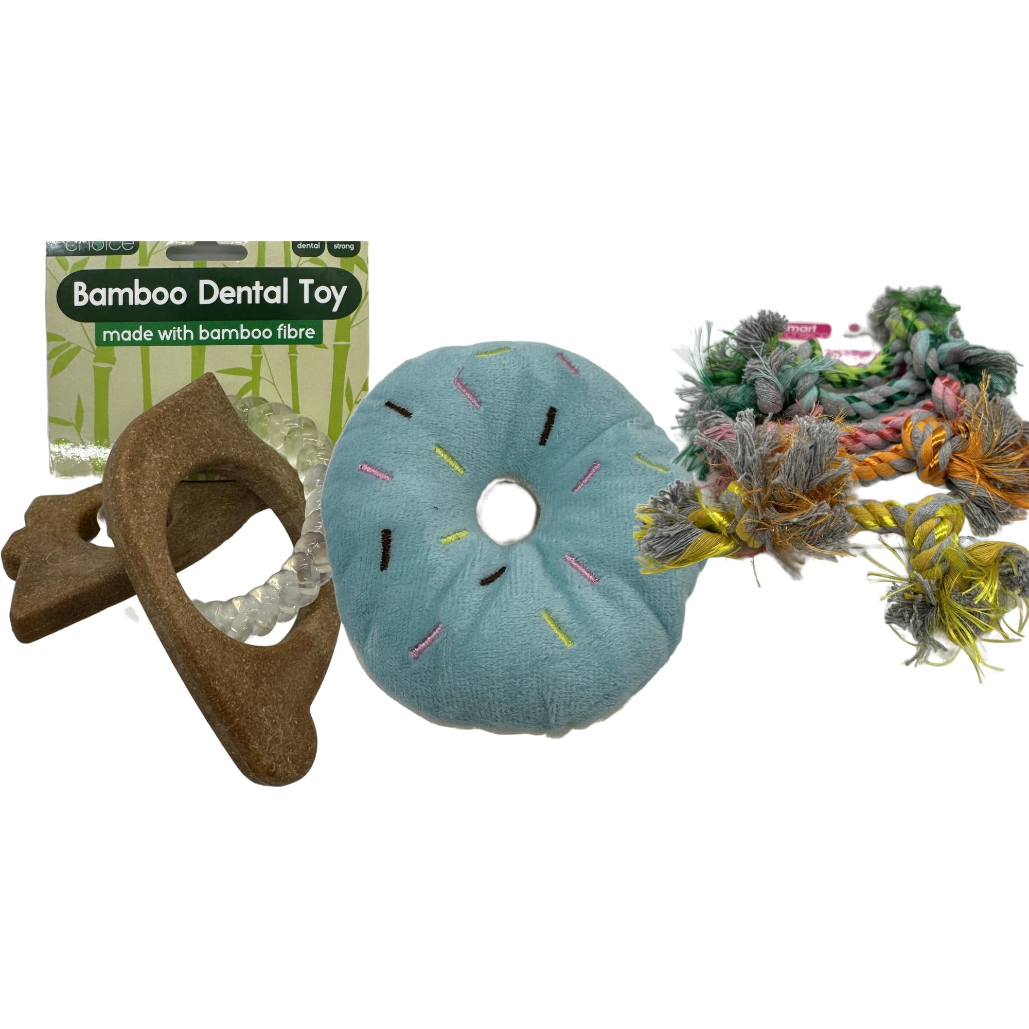 AETN Creations Dog Dental and Chew Toy Set for Small and Medium Dogs