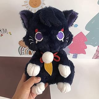 Genshin Impact Plush - Wanderer Plush, Cute Scaramouche Cosplay Cat Stuffed Animal Plushie, for Genshin Impact Fans Collections/Birthday Gifts (A)