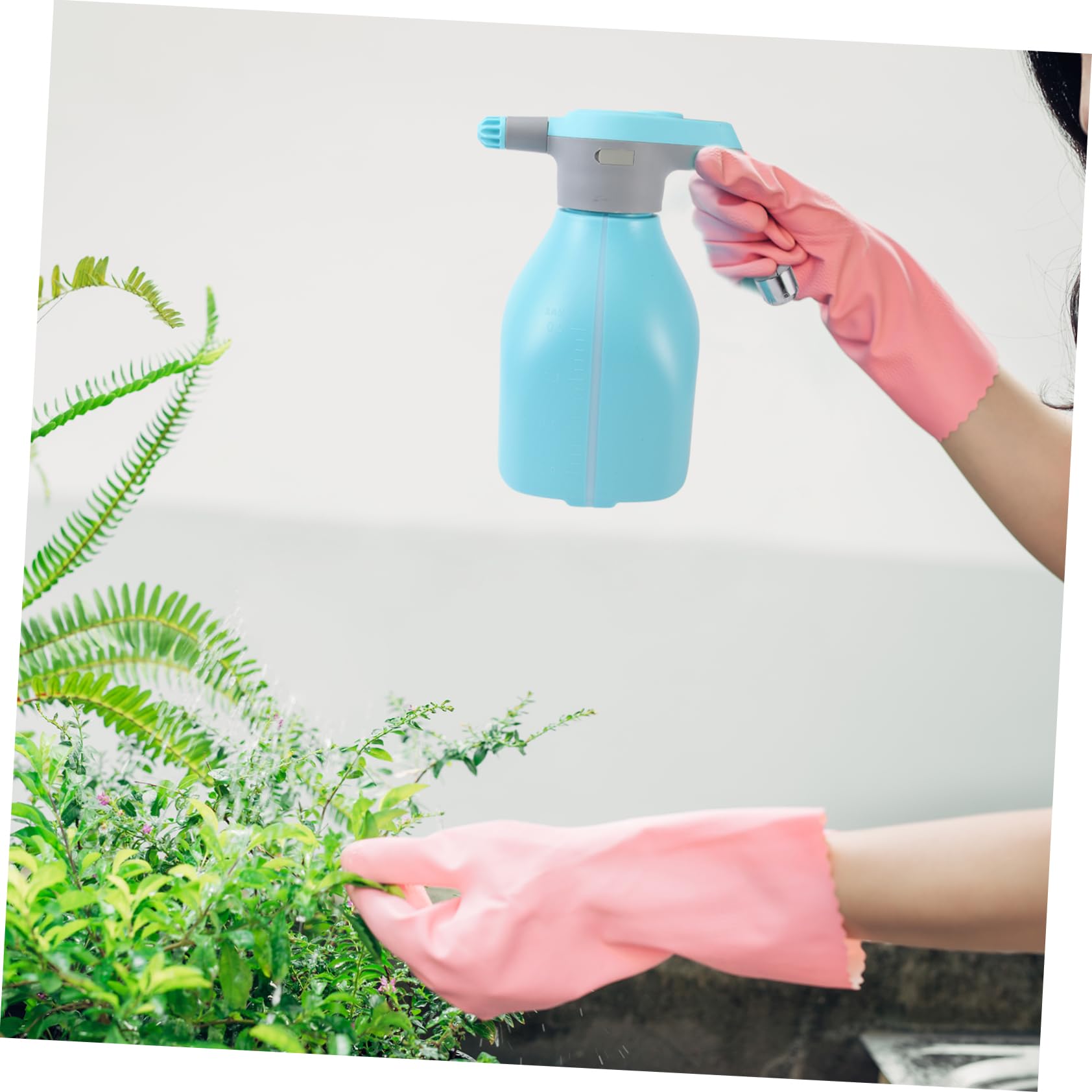 Elektrische Sprühflasche 2l Blau aus Kunststoff für Zuhause | 2200mh Akku, 1 Stück Ausführung, Atomisierung für Pflanzen, Praktische Nutzung im Garten