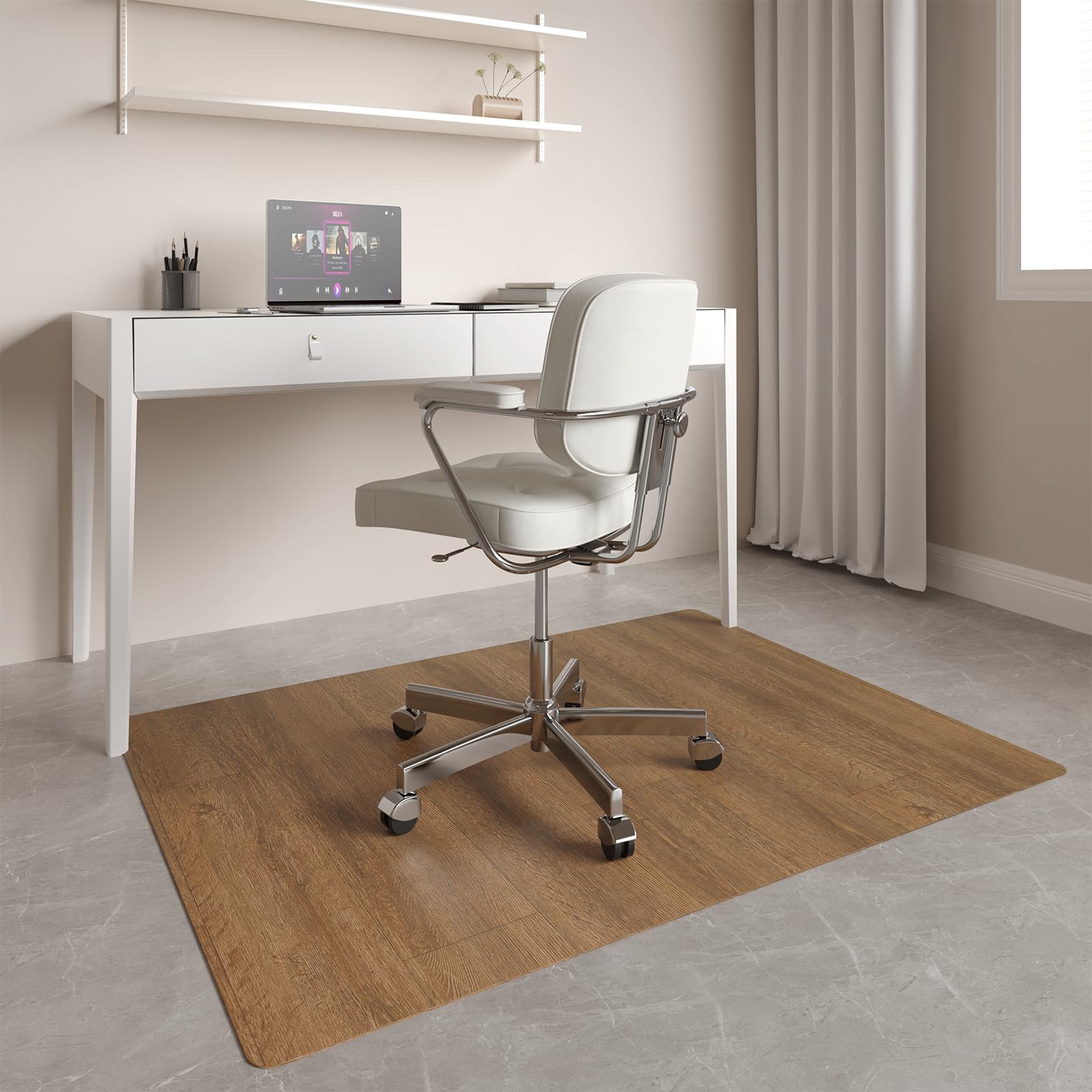 Upgraded 36x 48 Heavy Duty Mat for Office Chair on Hardwood Floors Non-Slip PVC Chair Mats for Hardwood