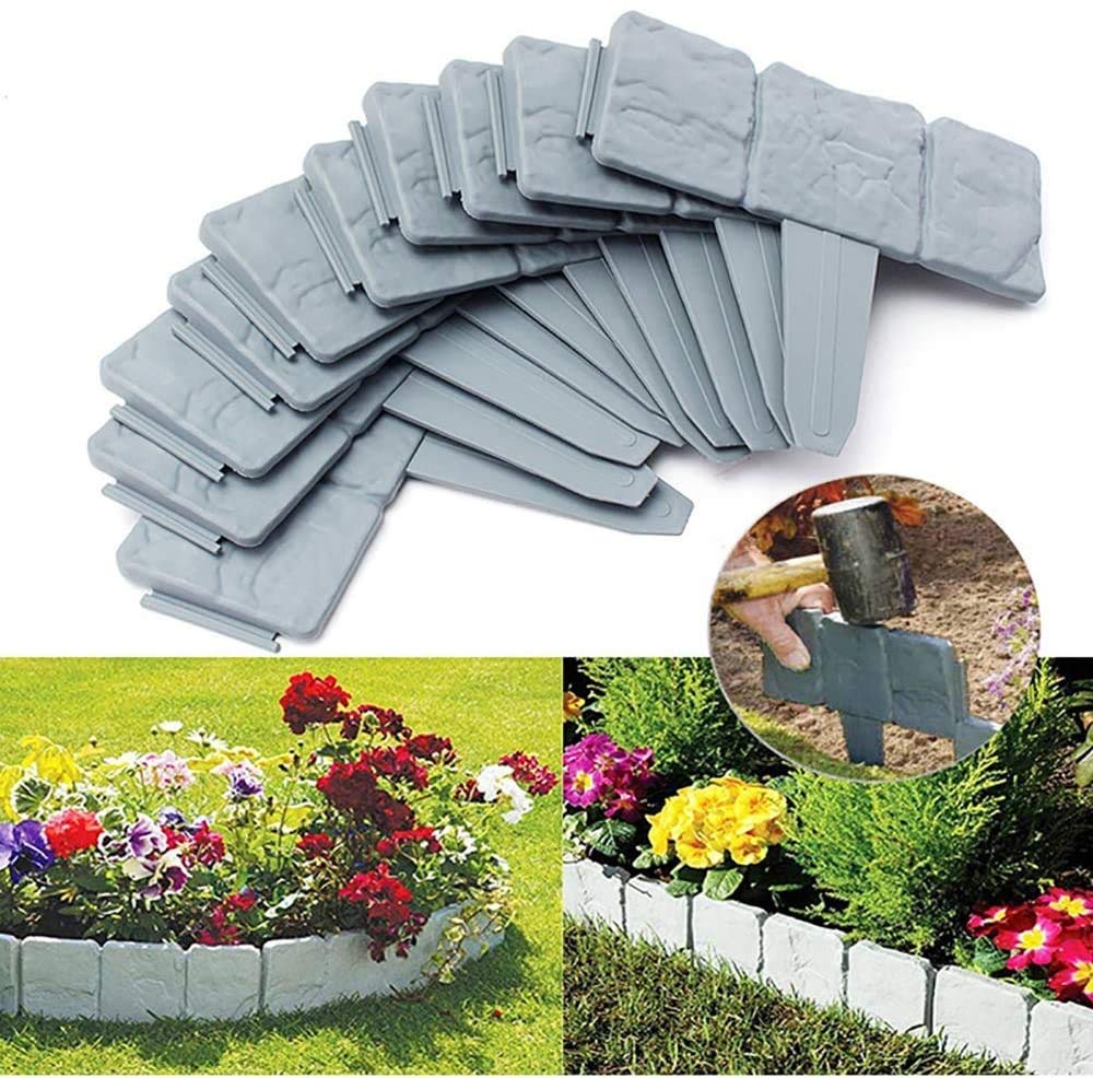 Buy Lawn Border Edge Stone Effect Lawn Edging Garden Plant Bordering
