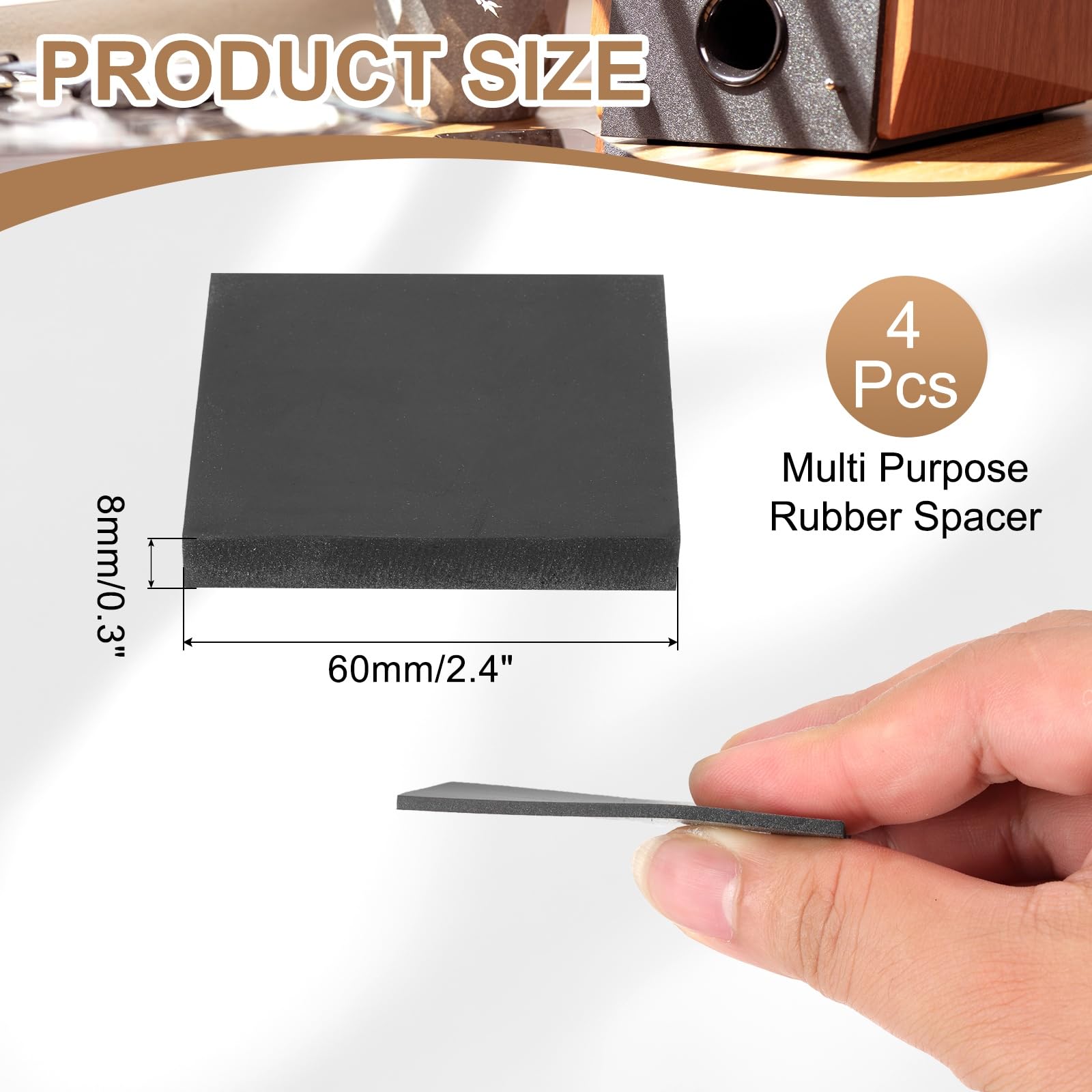 PATIKIL Rubber Solid Anti-Vibration Pads - Image 2
