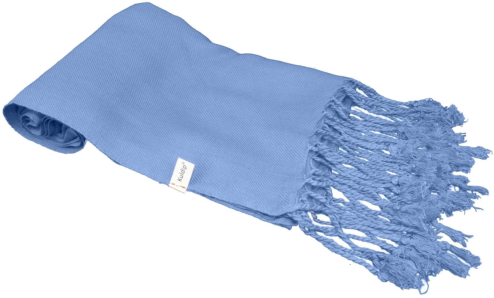 Kuldip Women's Sky Blue 'Seconds' Pashmina Scarf - Great Value Shawl & Wrap With Minor Flaws In