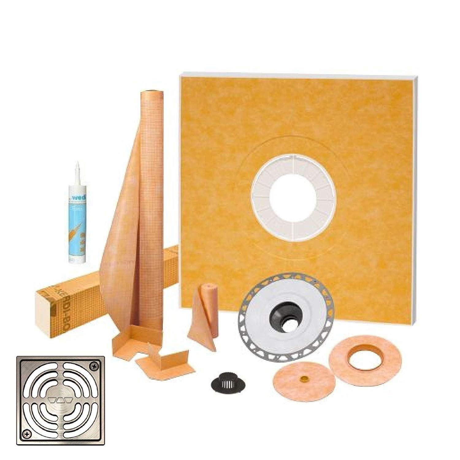 Buy Schluter Kerdi Shower Kit 48” x 48” Shower Tray (KSK1220) with 2