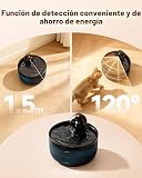 Fontanella per Gatti senza Fili: Fontana per Gatti a Batteria - 2.6L Fontanella Gatto con Sensore di Movimento - Dispenser Acqua Gattis Ricaricabile - Distributore Acqua Cani con Pila - Nero - 4