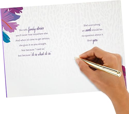 Miniatura 6 de Hallmark Tarjeta del día de la madre para tía (extra divertida) para cumpleaños, pensando en ti, felicitaciones o cualquier ocasión