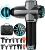 DARKIRON Massage Gun Deep Tissue Muscle Percussion Massager Gun, Electric Back Massagers with 15 Massage Heads Suitable for Any Pain Relief- Grey