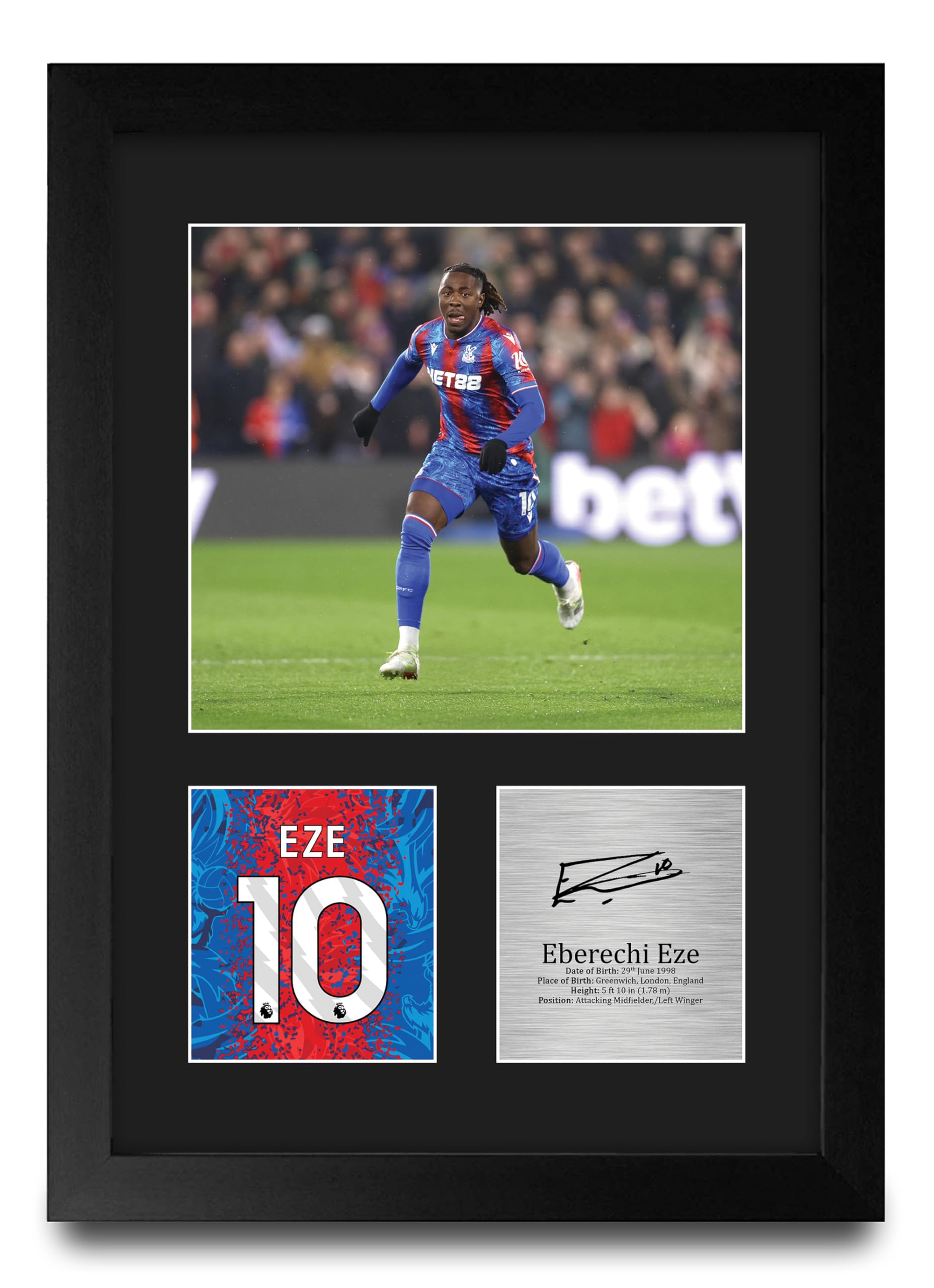 Idée cadeau foot cadre photo Eberechi Eze autographe imprimé - 4