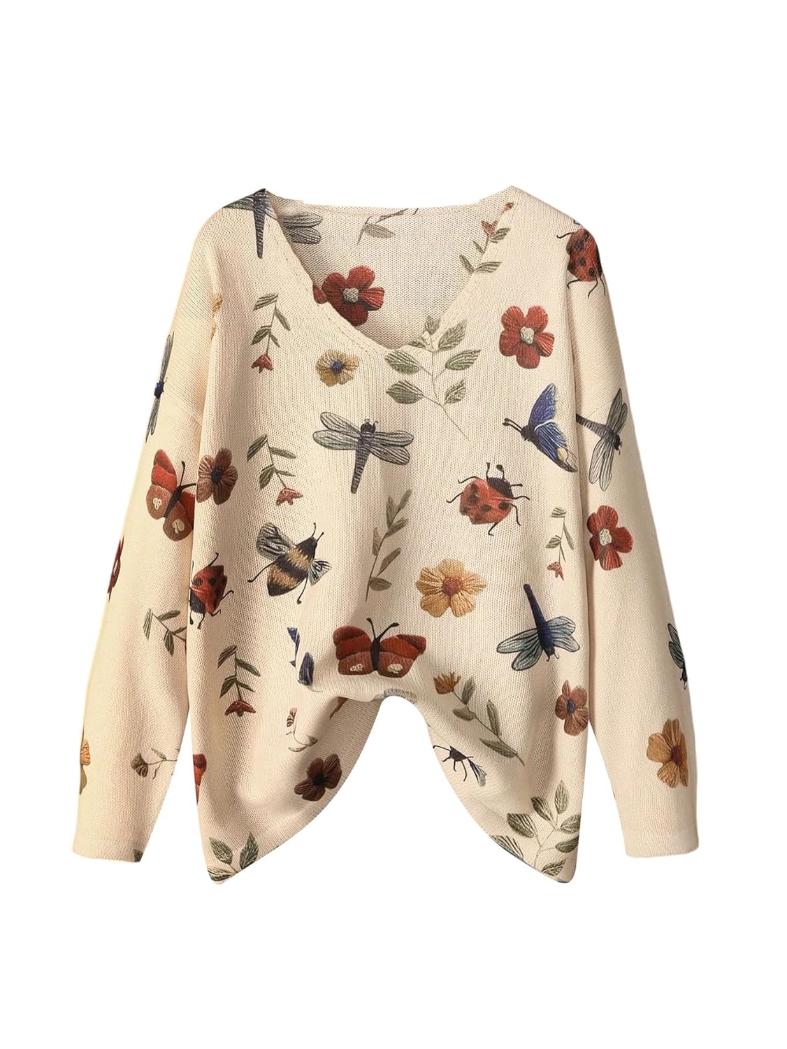 Verdusa Womens Plus Size Lightweight Sweaters Cute Women Fall Sweaters Long Sleeve Trendy