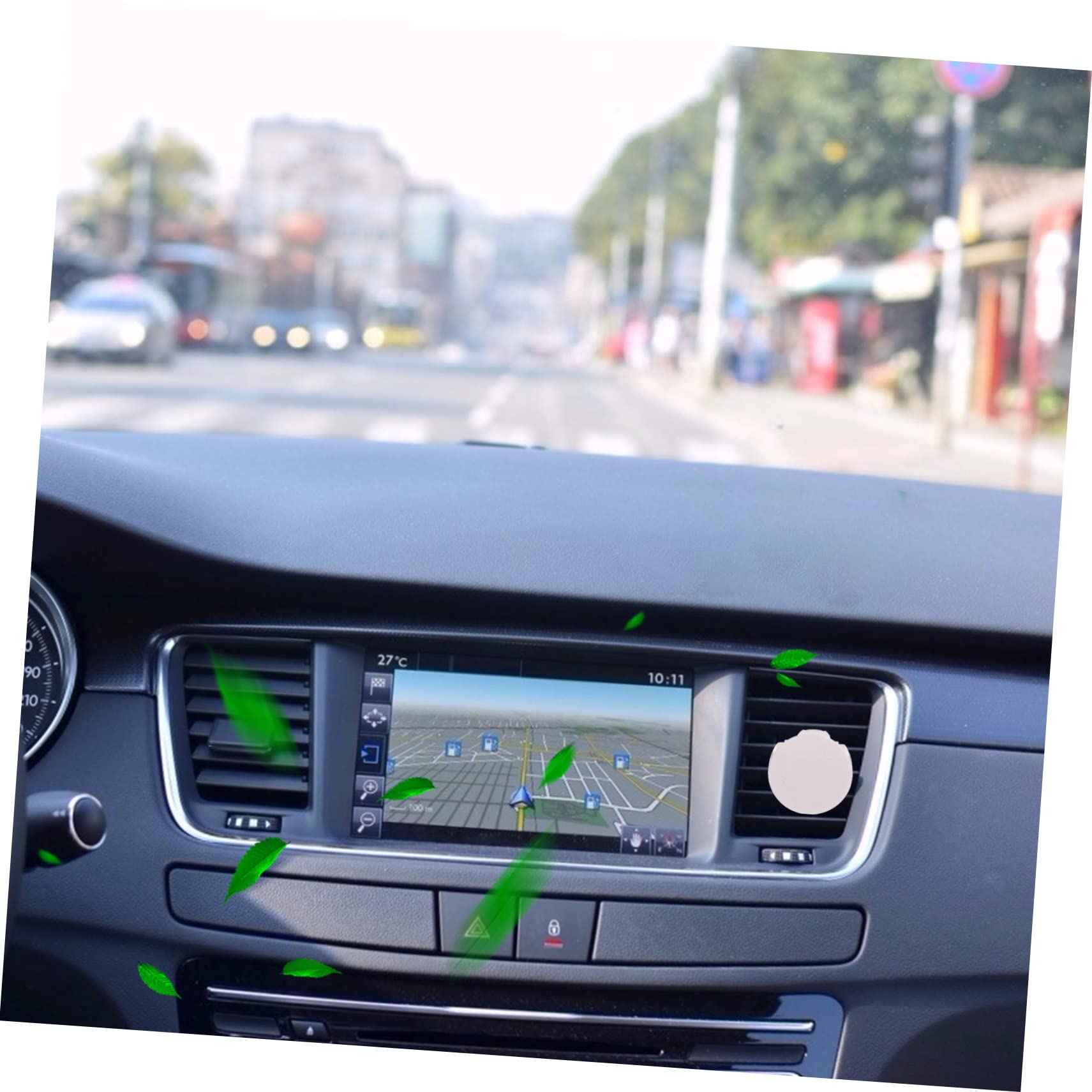Ganci per Auto 100 Pezzi Clip per Bocchette di Aerazione Auto in Metallo e Plastico, Resistenti e Non Facili da Sbiadire, Accessori per Decorare e Profumare L’aria Nell’auto