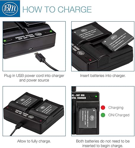 Miniatura 5 de BM 2 NB-11LH Baterías y cargador de batería dual para Canon Elph 135, Elph 140, Elph 150, Elph 160, Elph 170, Elph 180, Elph 190, Elph 320 HS, Elph