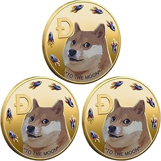 goldmiky Bitcoin Monnaies - 3 Pièces Bitcoin Coin, Bitcoin Collectible Physique, BTC Pièces Commémoratives Monnaie Virtuel...