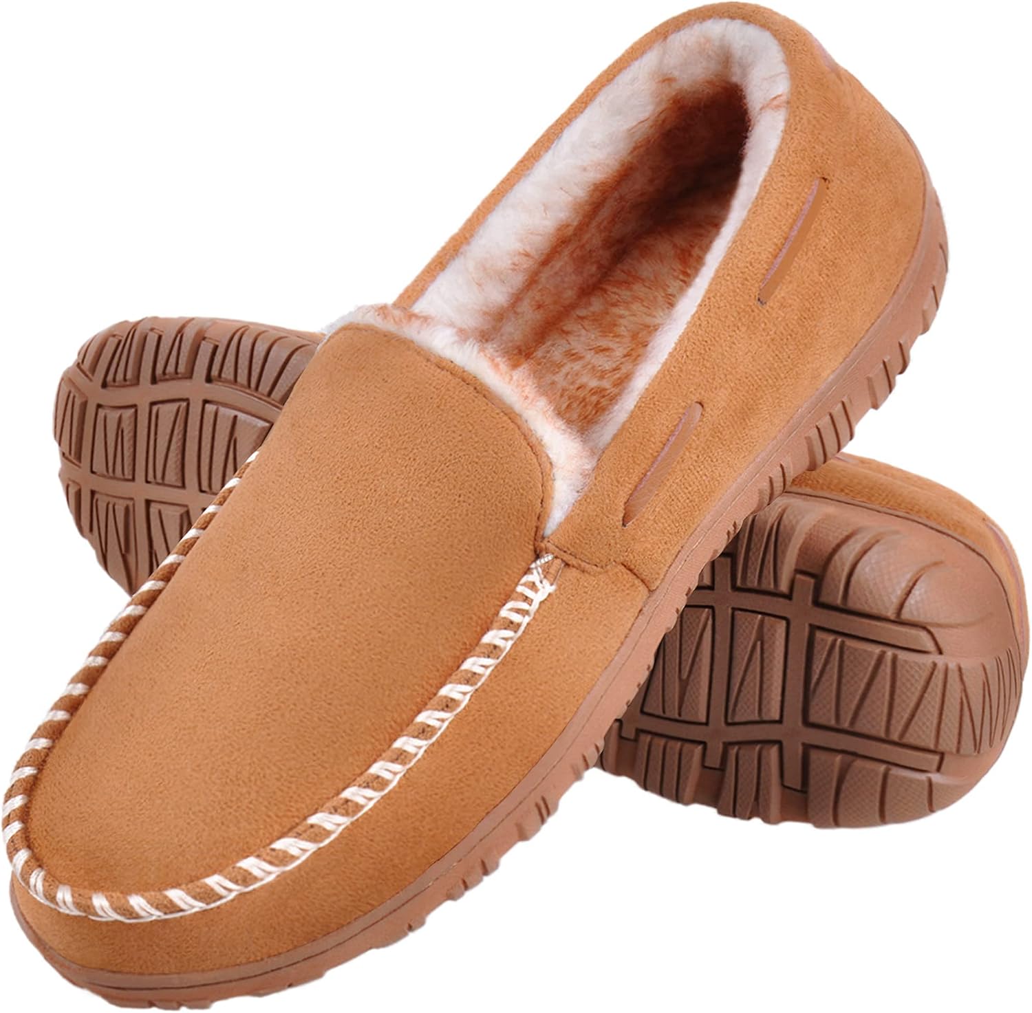 MIXIN Mens Moccasin Slippers 