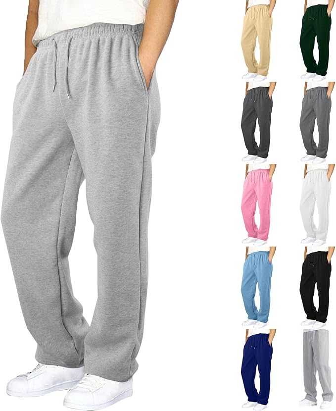 Boys Cargo Sweatpants Casual Baggy Elastic Waist Sweat Pants for Teens Active Workout Joggers Trousers with Pockets
