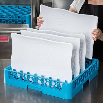 Carlisle RTP14 OptiClean All-Purpose Blue Tall Peg Plate/Tray Rack