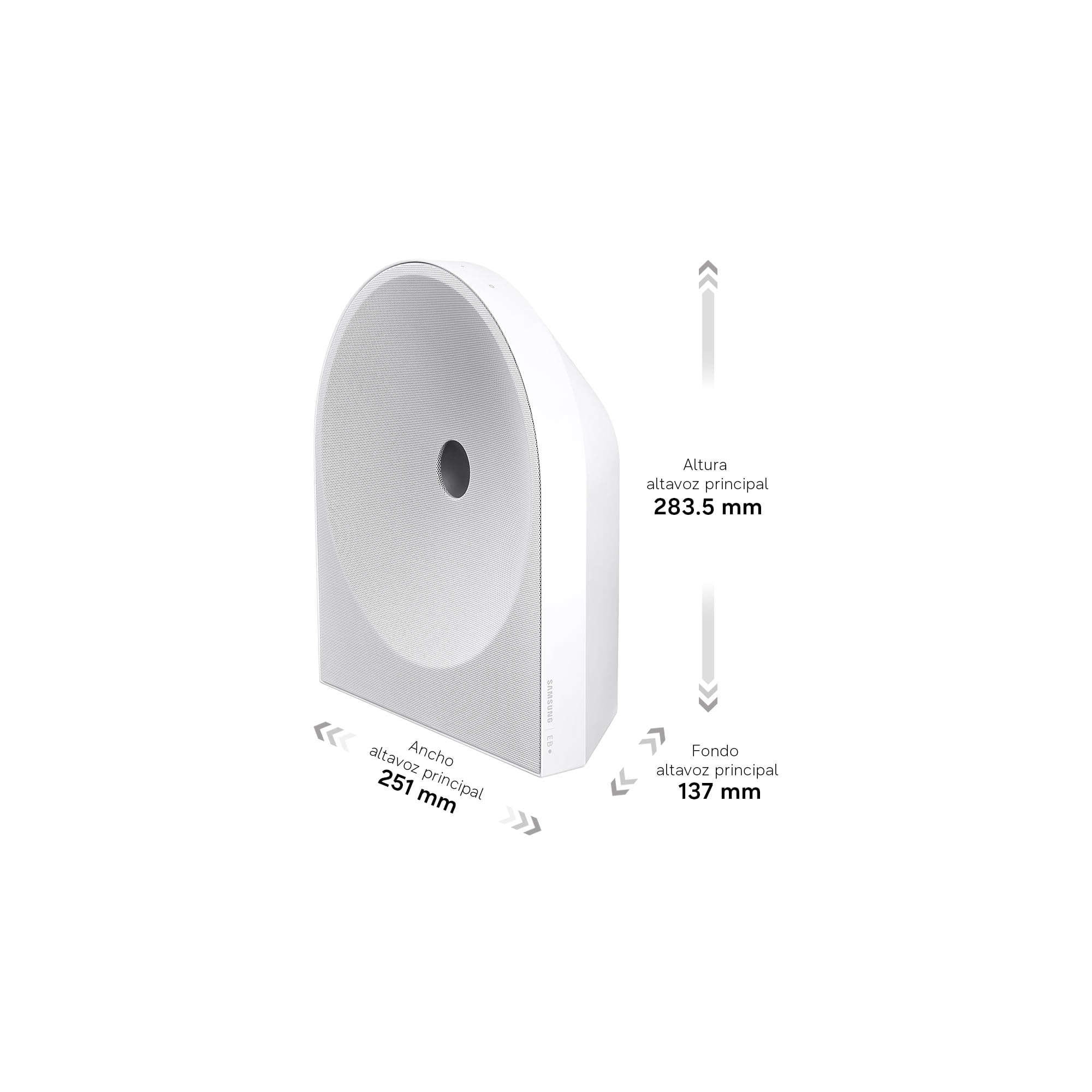 Samsung Głośnik HW-LS51H/XC, ekskluzywny design od Bouroullec, bezprzewodowy Dolby Atmos®, Q-Symphony