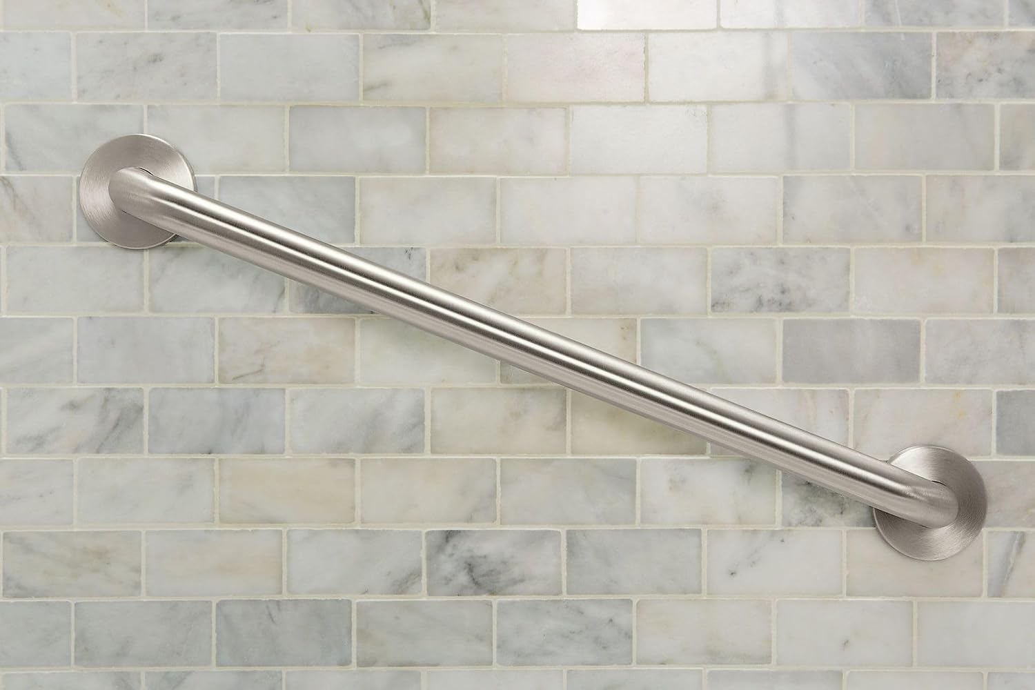 Moen LR8724PS Bathroom Safety 24-Inch Stainless Steel Bathroom Grab Bar, Stainless image 3