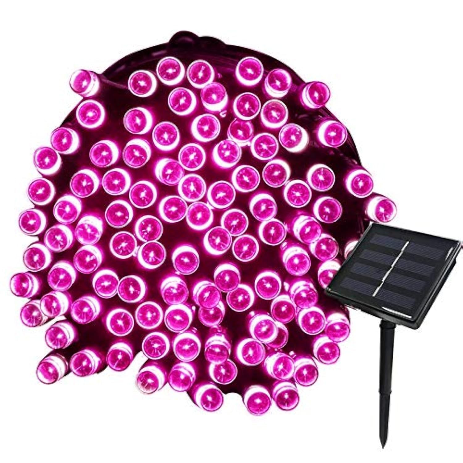 Guirlande lumineuse rose 22m pour illuminer vos soirées sur le patio