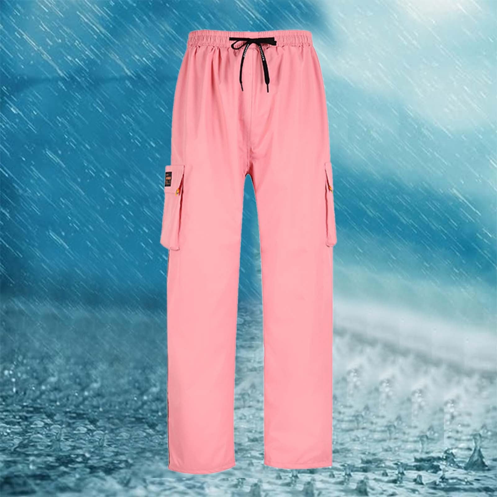 Regenhose Damen Herren für Fahrrad, Motorrad - Erwachsene Outdoor Wasserdichte Fahrrad Hosen Wandern Softshellhose Winddichte Überziehhose Atmungsaktive Outdoorhose Leicht Wanderhose Trekkinghose