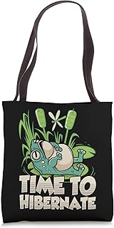 Time To Hibernate Funny Relaxing Frog Mood Hibernation Tote Bag