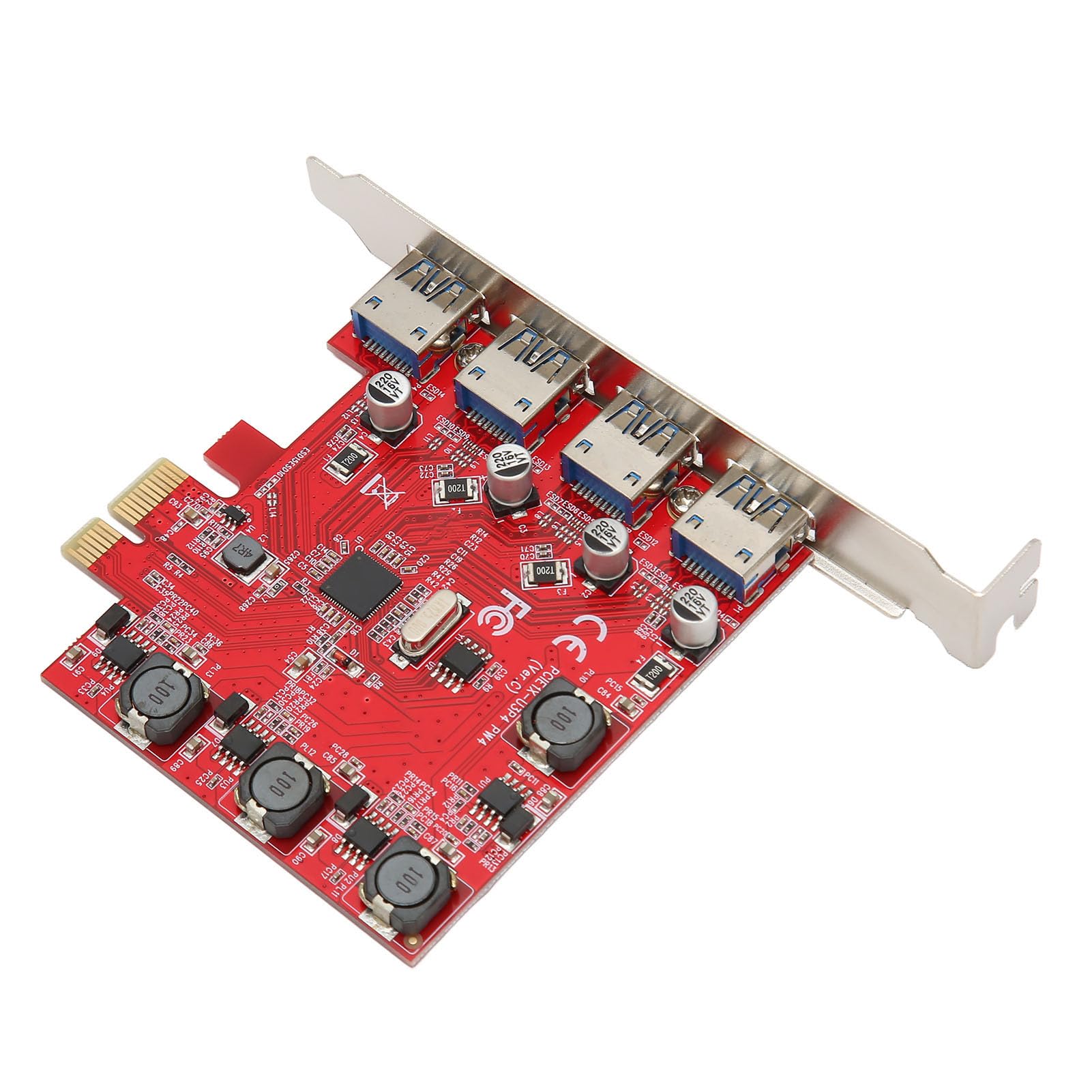 Tarjeta PCI Express USB 3.0 AMONIDA de 4 puertos para evitar desconexiones de datos 7
