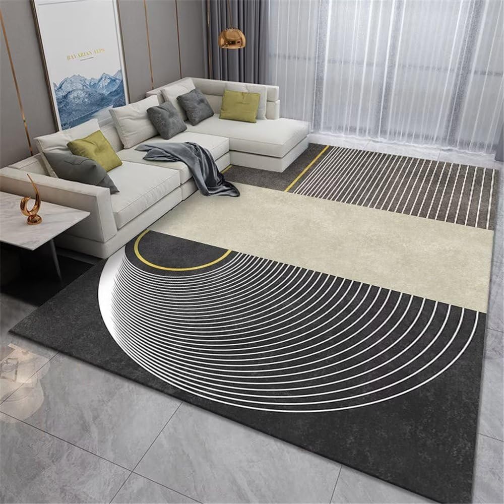 Tapis de chevet style moderne gris pour ambiance chambre gamer