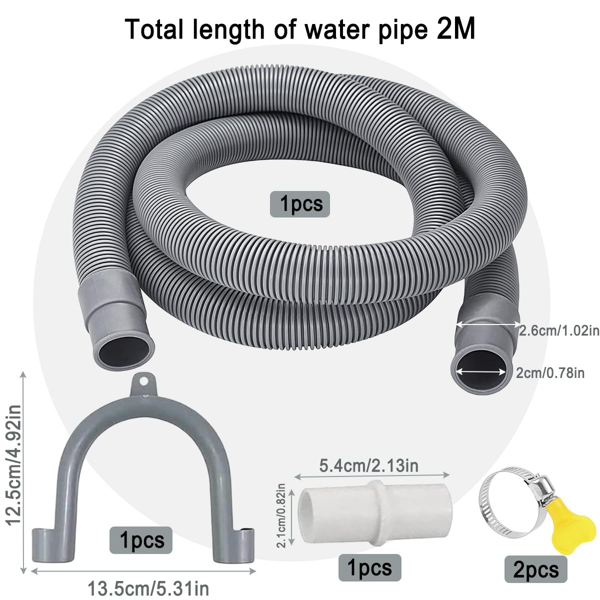 TUBO DI ALIMENTAZIONE LAVATRICE 1,5 - HP/415