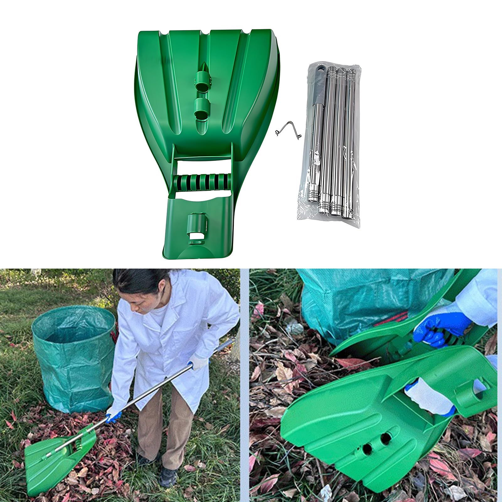 Rastrelli ergonomici adatti per giardini di famiglia, facile da lavorare sul suolo con materiali sicuri e funzionalità multiuso, 2 pezzi strumento ergonomico da giardino