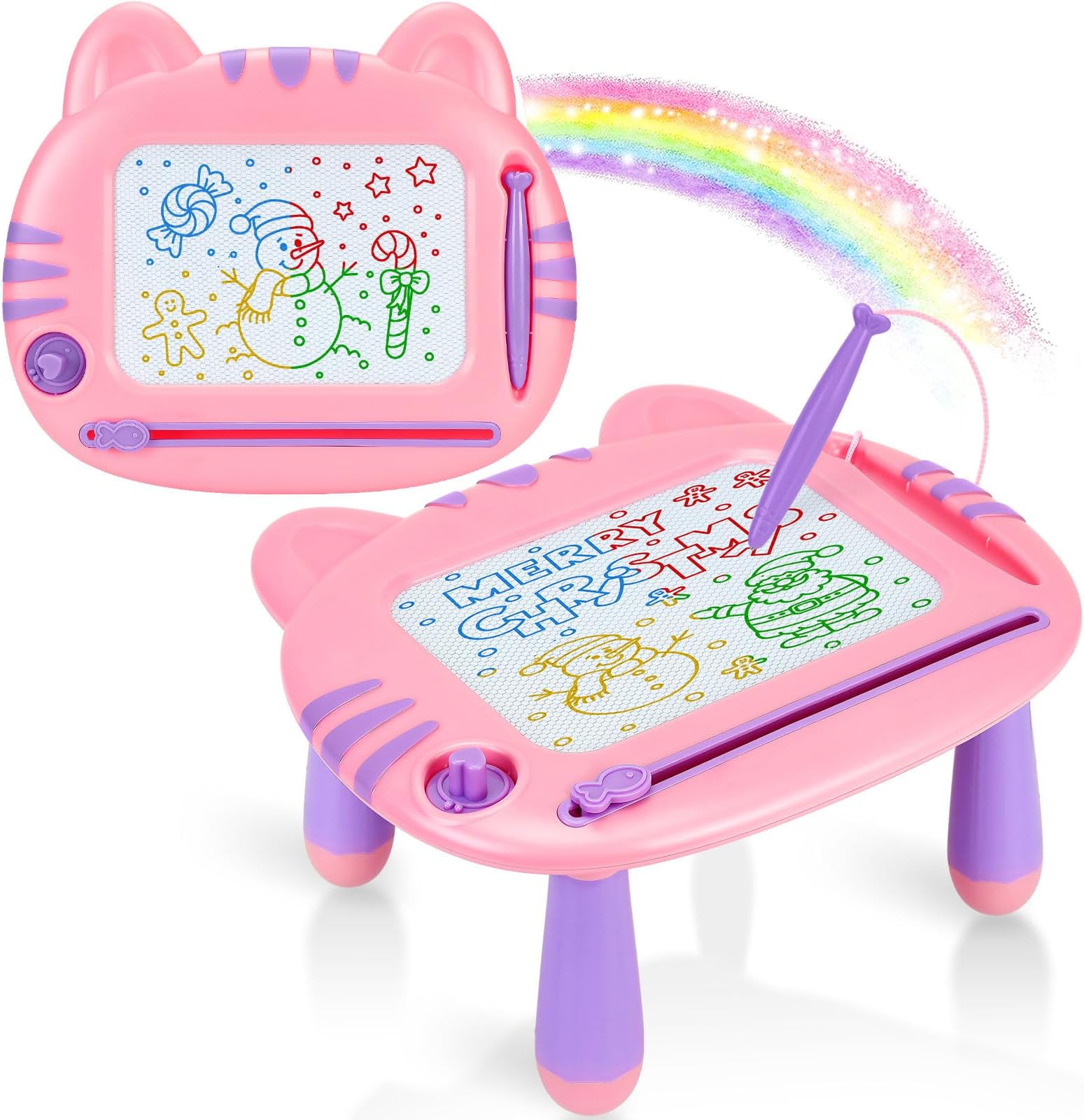 Toddler Toys,Toys for 3-4 Year Old Girls,Magnetic Drawing Doodle Board for Toddler 3,Learning Educational Baby Kids Toy for 3 4 5 6 Year Old Girl,Christmas Birthday Gifts