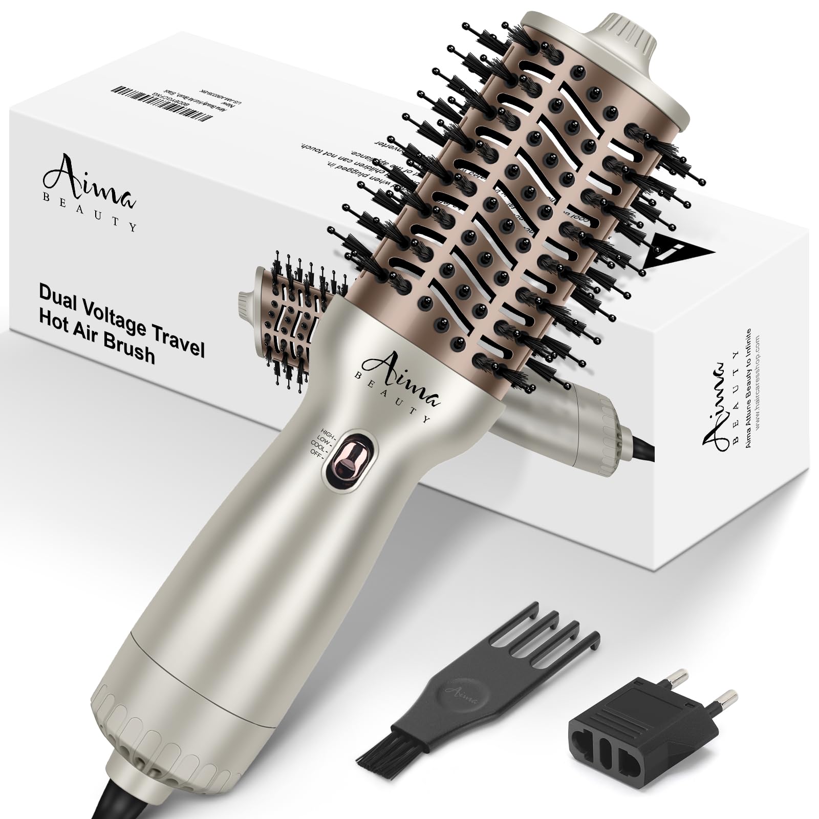 Amazon.com : Aima Beauty 4 in 1 Worldwide Travel Hot Air Brush