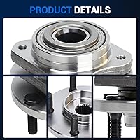 Vista 4 de Autoround 513123 Rodamiento de Rueda Delantera y Conjunto de Cubo Compatible con Dodge Caravan, Grand Caravan, Chrysler Town Country