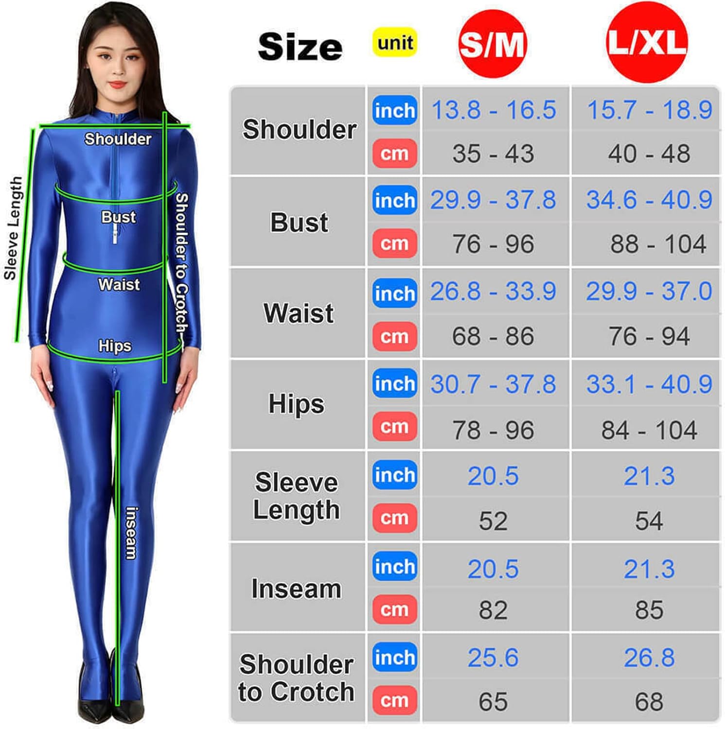 LESOYA Women's Sexy One Piece Oil Shiny Satin Long Sleeve Bodysuit Catsuit Zipper Crotch Leotard Jumpsuits