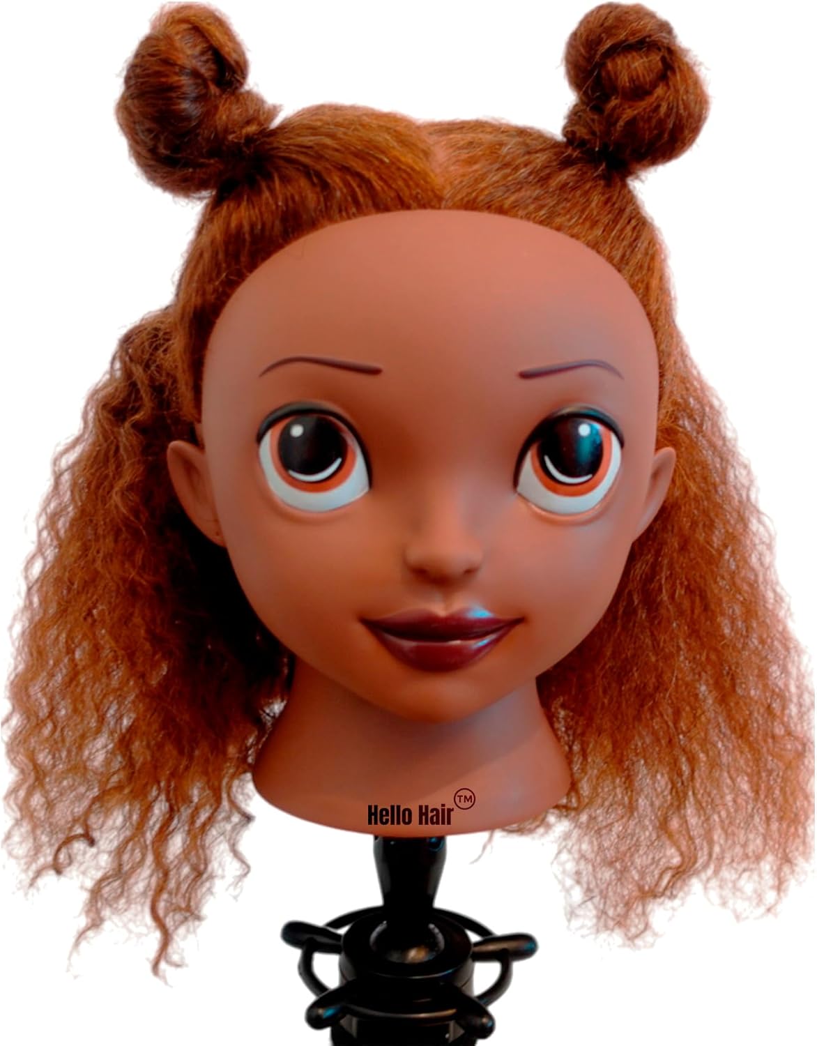 Hello Hair Jade Real Hair Styling Head Doll Bundle, Brown