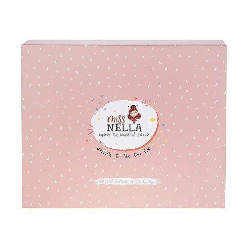 Miss Nella Pop-up beauty suitcase, Nails and Accessories Set, Perfect for children and Teens, Great for Parties and Sleepovers- Kid Friendly and Non-Toxic