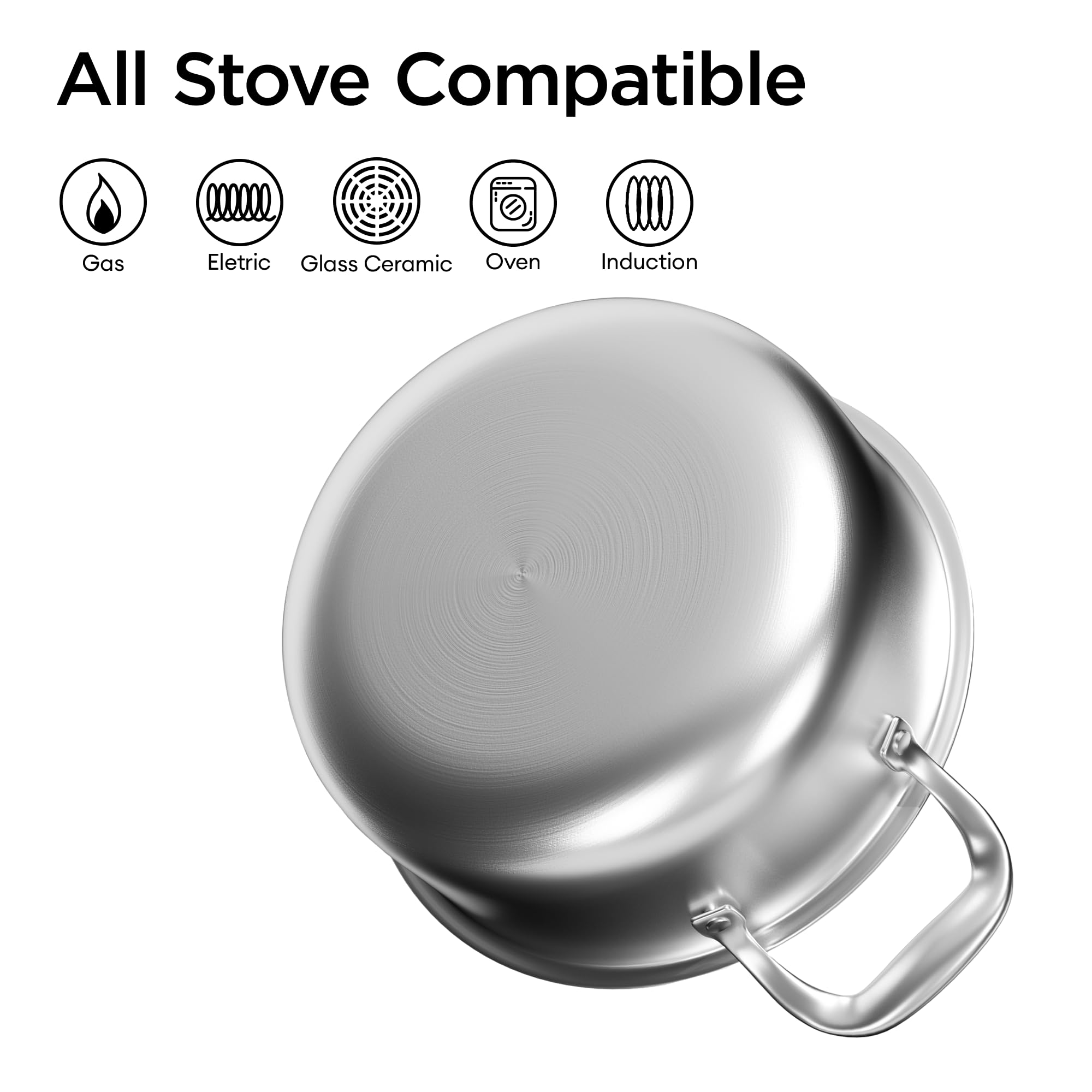 Cooker King 5Qt Hybrid Sauté Pan - Nonstick Fryer -4