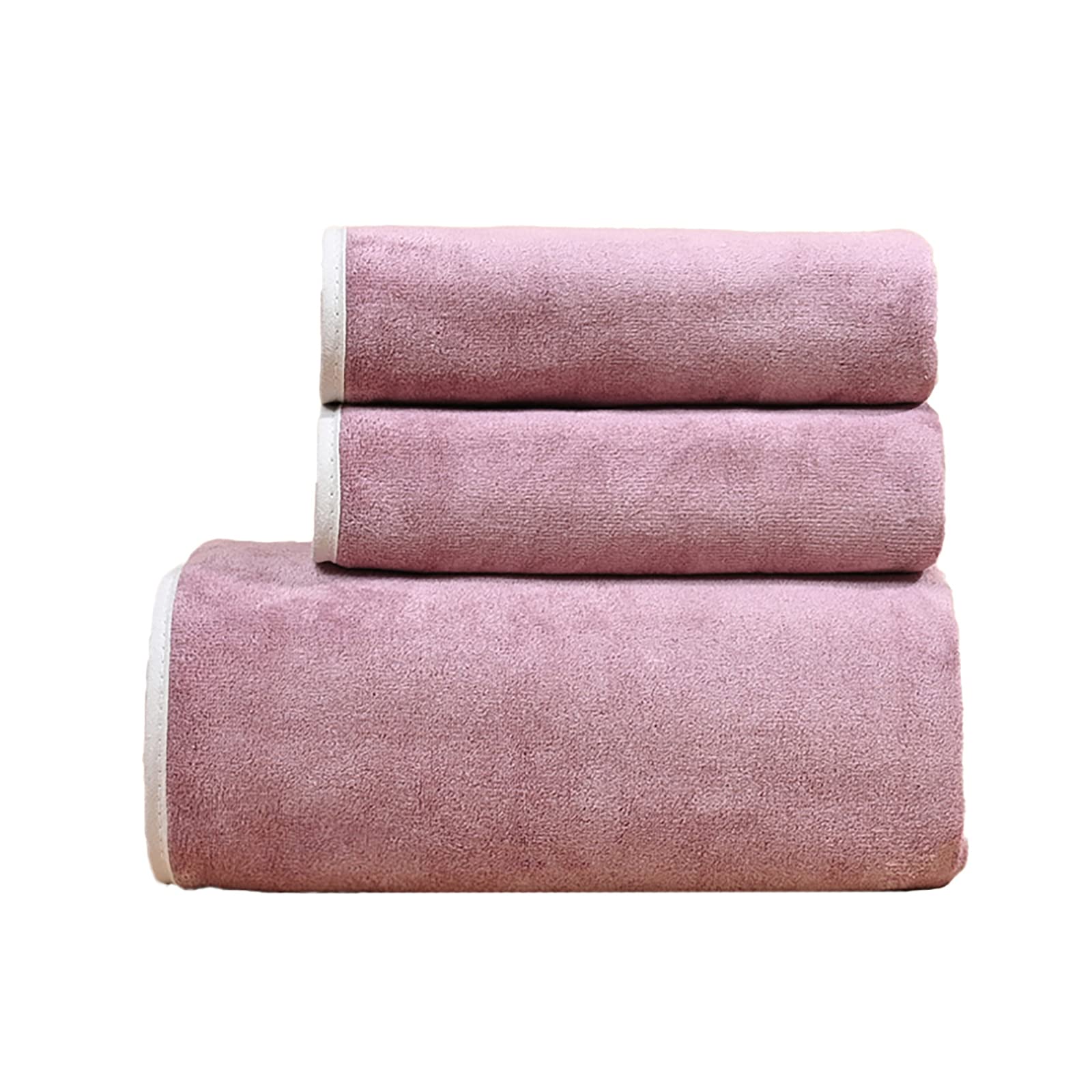 Serviettes de bain rose séchage rapide pour le sport et le bien-être