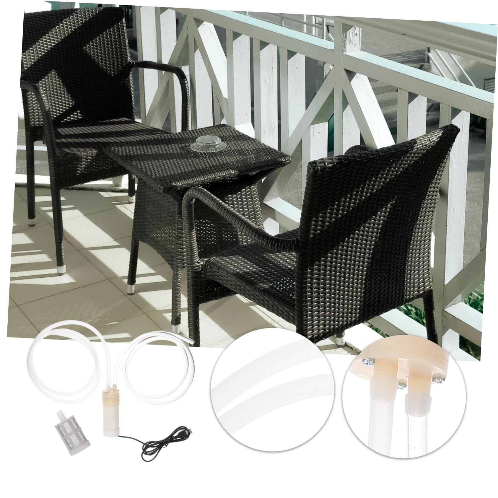 BUTIFULSIC Efficient Water Pump for Fish Pool and Fish Tank Dependable Stainless Steel Mesh for Balcony and Terrace