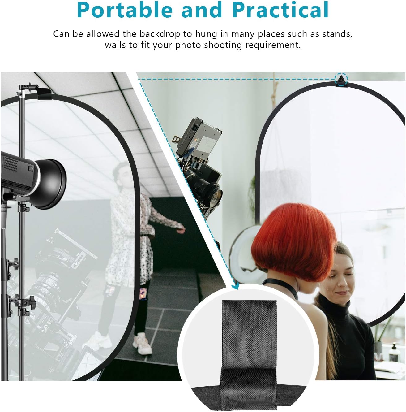 Creative Product Neewer Photography Studio Lighting Reflector Pop-Out Foldable Soft Diffuser Disc Panel with Carrying Case for Studio and Outdoor Portrait, Product Photography,Video Shooting (47 x 71 inches)
