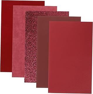 ARTIBETTER 5 Piezas cuero Material sintético de colores falso polipiel de coser tela