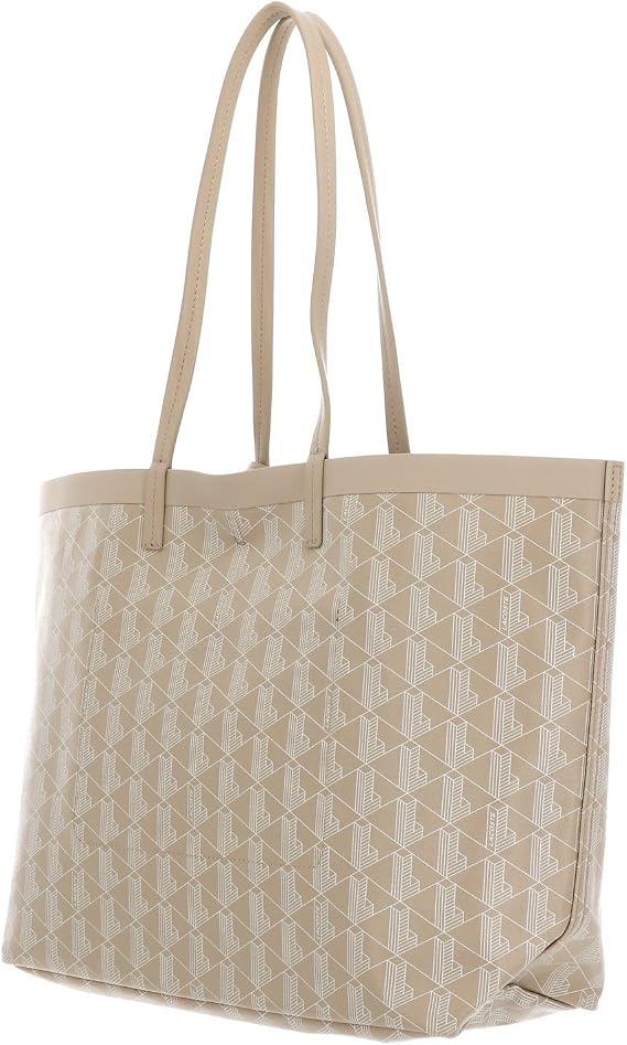 Lacoste Zely Shopper with Pouch 35 cm Mono Irish Cream Farine
