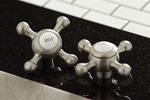 Miniatura 6 de Kingston Brass KS1162BX - Grifo de baño extendido vintage, alcance de boquilla de 5-12 pulgadas, latón pulido