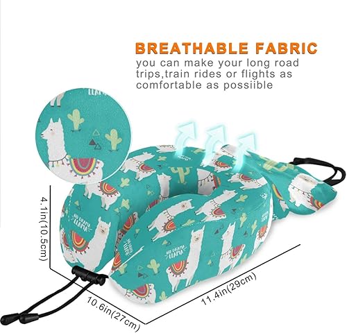 Miniatura 10 de ALAZA Galaxy Mandala - Almohada para el cuello de viaje para dormir, kit de viaje en avión con clip a presión y bolsa de almacenamiento