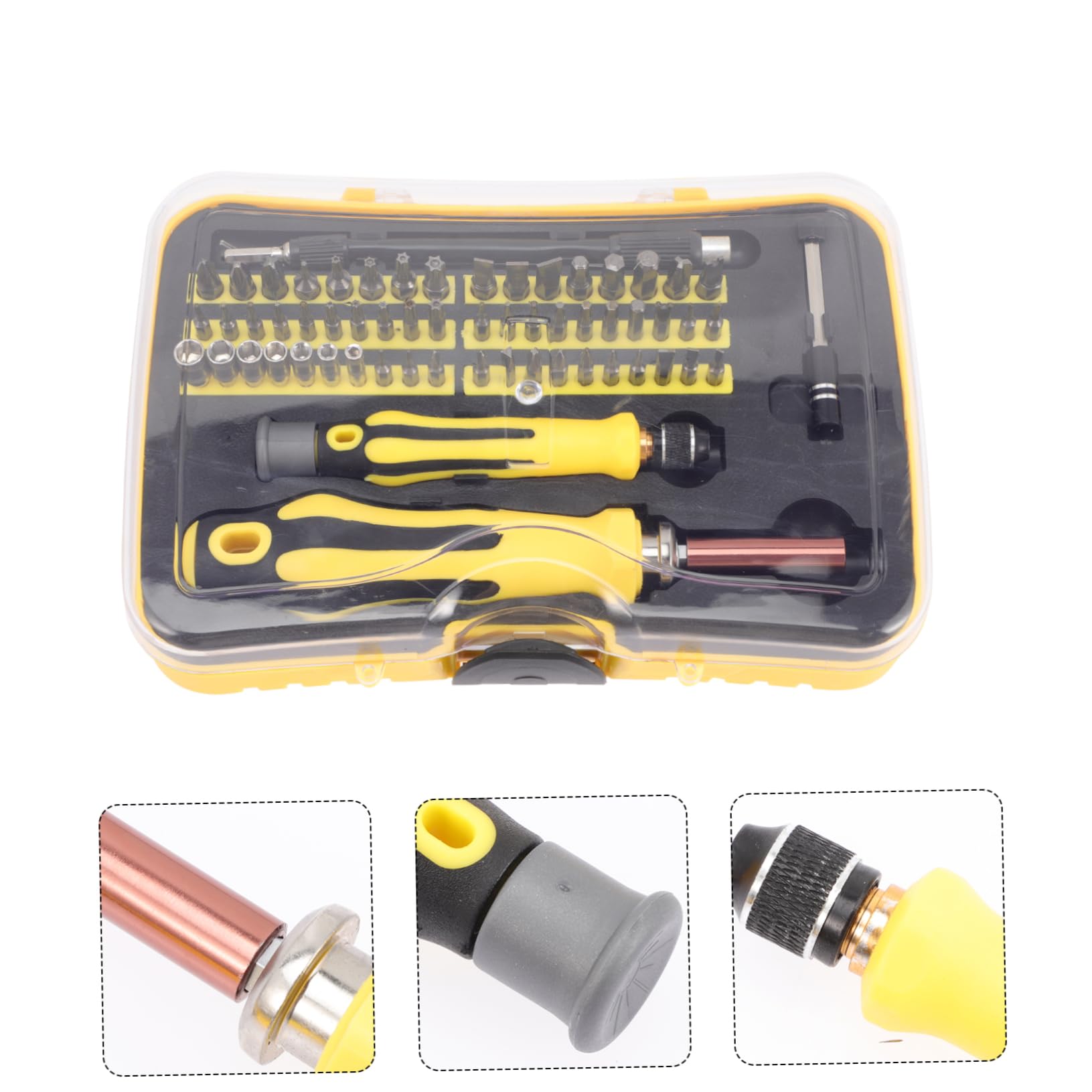 Holibanna 1 Set Set Di Cacciaviti Kit Multi Vite Autista Piccoli Cacciaviti Strumenti Meccanici Yellow Acciaio Cromo Vanadio