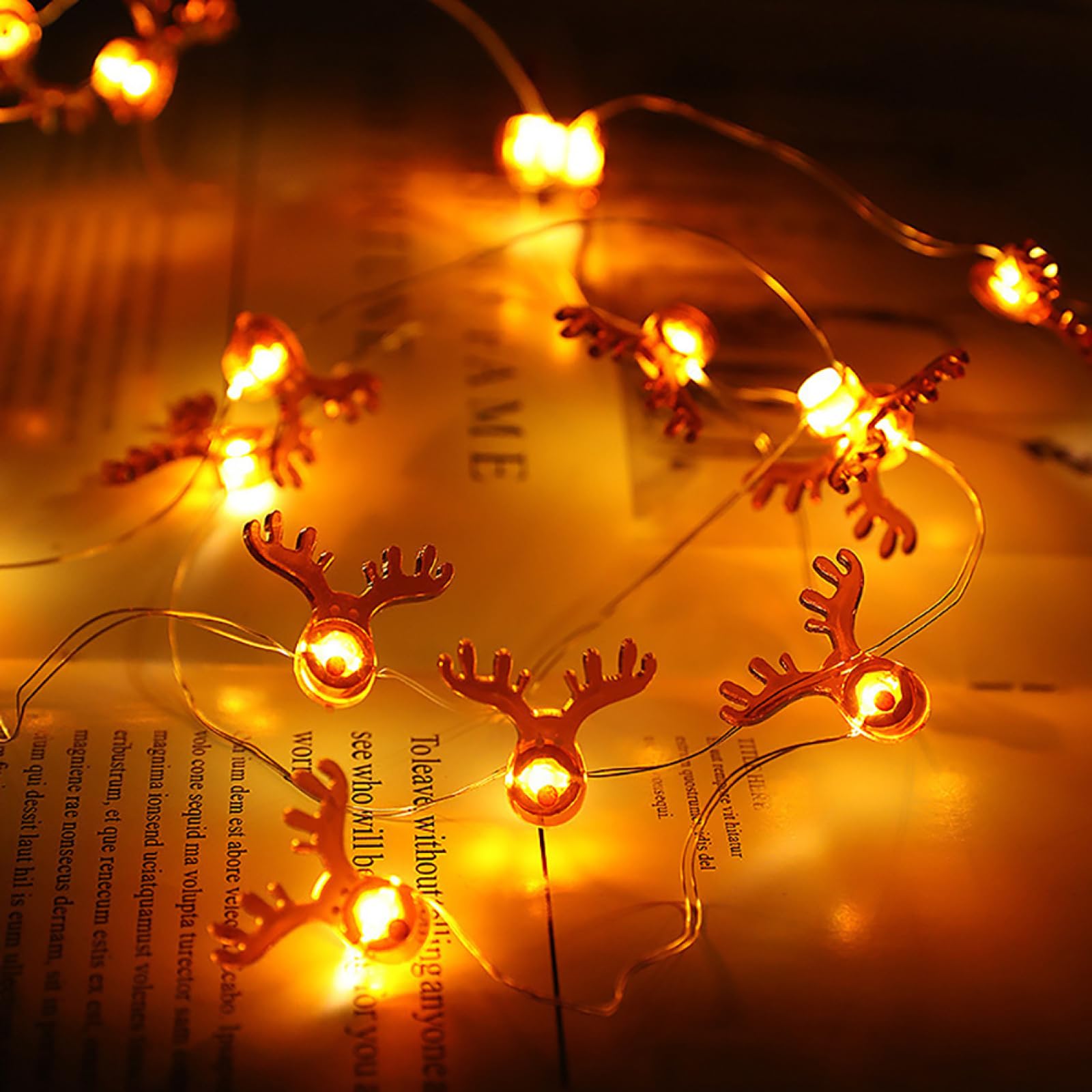 Luci Giardino a LED con Filo Rame, luci Decorative Creative con luci fatate Bianche Calde Camera Letto, Feste Natale, Matrimoni