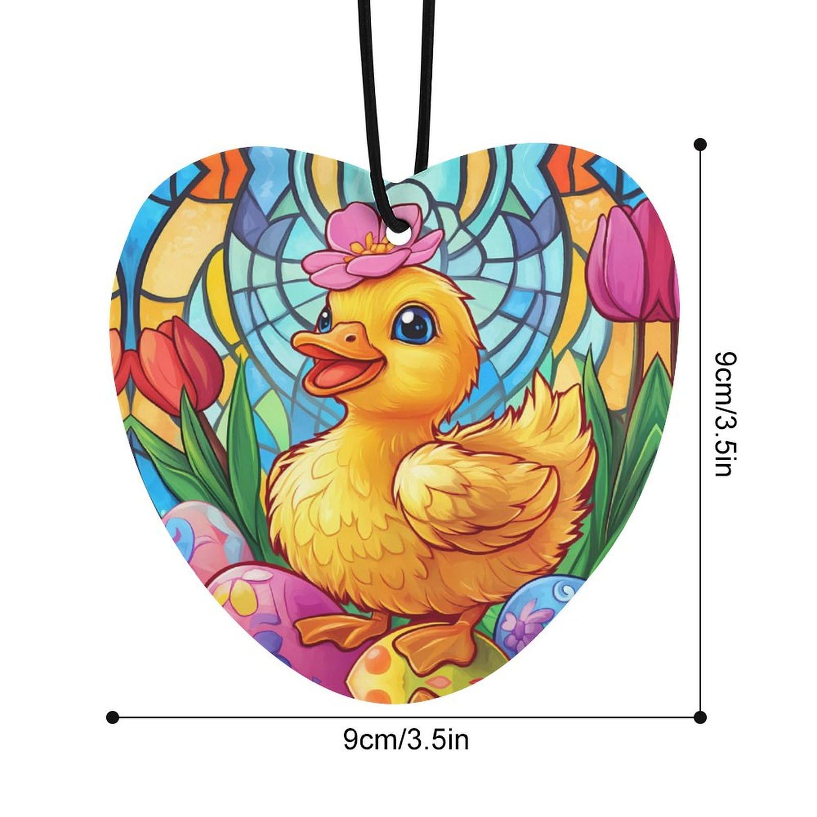 Duck Tulip Flowers Car Air Freshener Hanging Aromatherapy Tablets for Car Accessories Love form